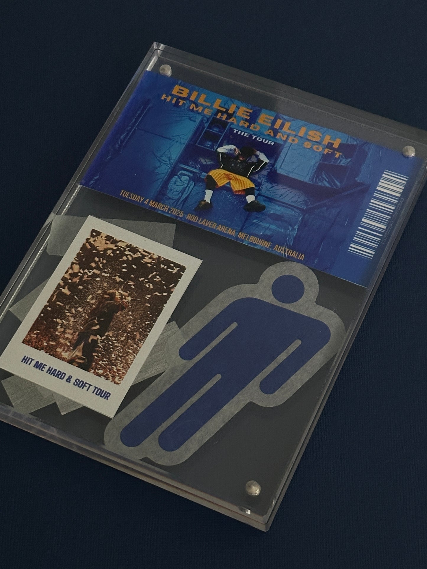 Personalised Billie Ticket Confetti Block